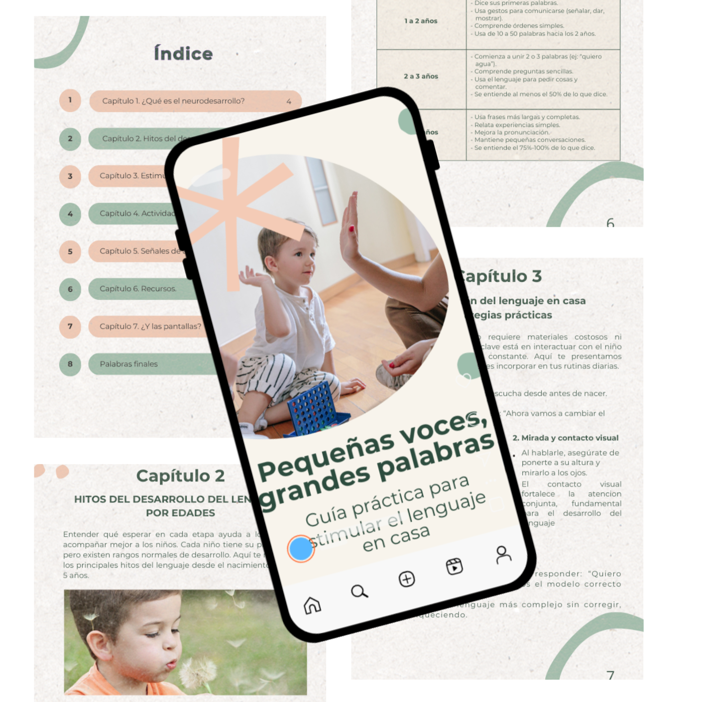 Pequeñas voces grandes palabras: Guía para estimular el lenguaje en casa - Ebook -