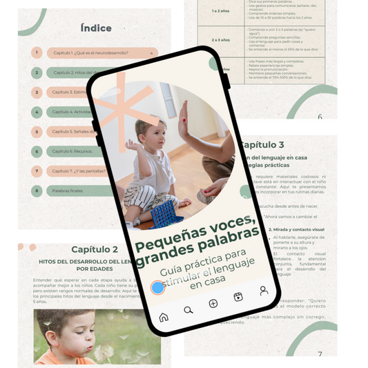 Pequeñas voces grandes palabras: Guía para estimular el lenguaje en casa - Ebook -